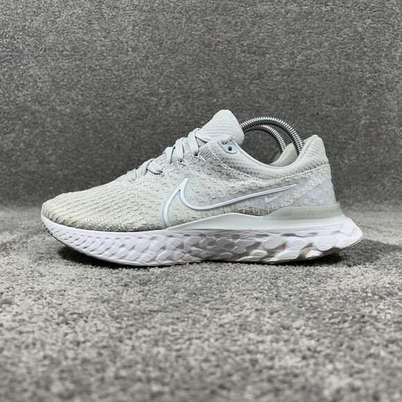 Nike React Infinity Run Flyknit 3 DD3024-004 Womens Size 9.5 Gray Running Shoes - Picture 6 of 13